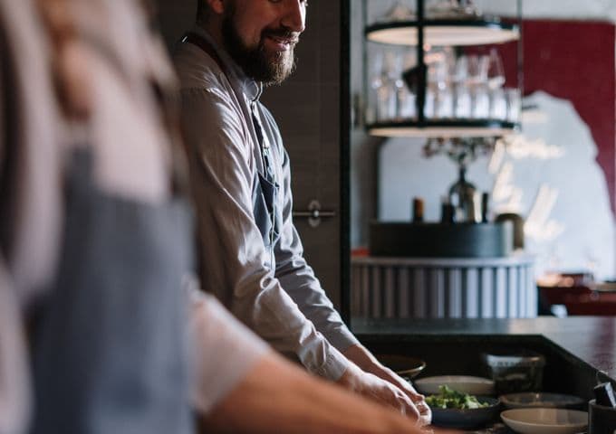 Kitchen crew at the pass